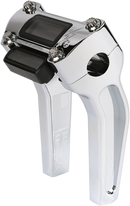 THRASHIN SUPPLY CO. Handlebar Risers - Pull Back - 6-1/2" - Gauge Cutout - Chrome TSC-6500-3
