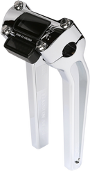 THRASHIN SUPPLY CO. Handlebar Risers - Pull Back - 9-1/2" - Gauge Cutout - Chrome TSC-9500-3