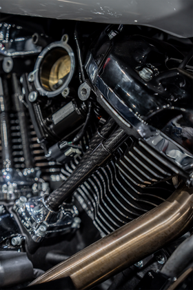 SLYFOX Pushrod Covers - Carbon Fiber - M8 1012-PCXC