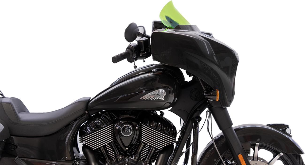 KLOCK WERKS Kolor Flare* Windshield - 10" - Green Ice KWW-04-0634