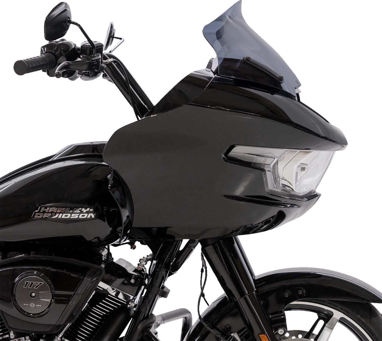 KLOCK WERKS Sport Flare* Windshield - 11" - Dark Smoke - FLTRX KWW-01-0735-DS