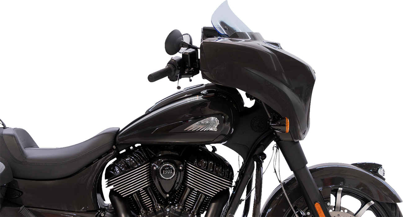 KLOCK WERKS Kolor Flare* Windshield - 10" - Blue Ice KWW-04-0635