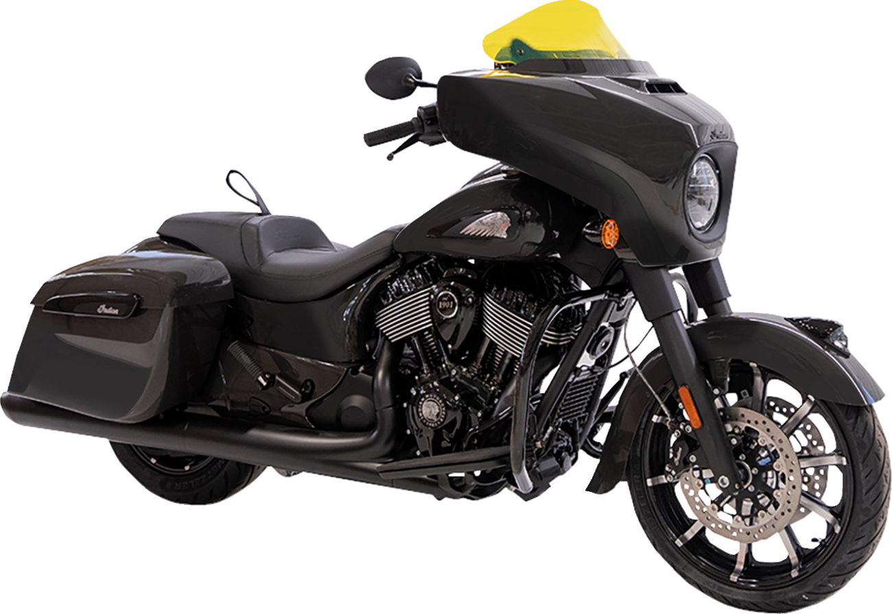 KLOCK WERKS Kolor Flare* Windshield - 10" - Yellow Ice KWW-04-0633