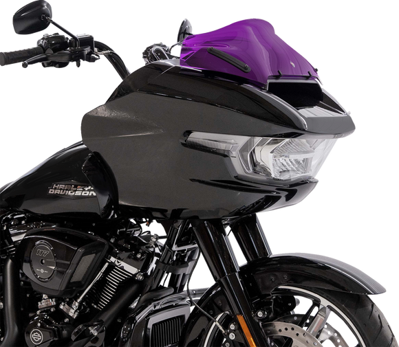 KLOCK WERKS Kolor Flare* Sport Windshield - 8" - Purple - FLTRX KWW-01-0760