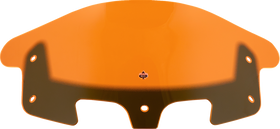KLOCK WERKS Kolor Flare* Windshield - 10" - Orange Ice KWW-04-0632