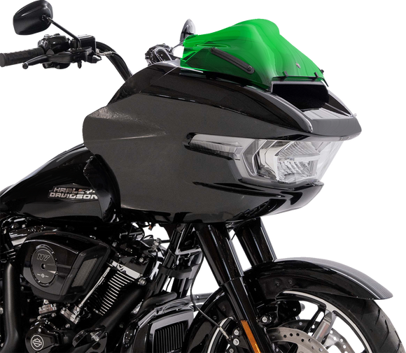 KLOCK WERKS Kolor Flare* Sport Windshield - 8" - Green - FLTRX KWW-01-0758