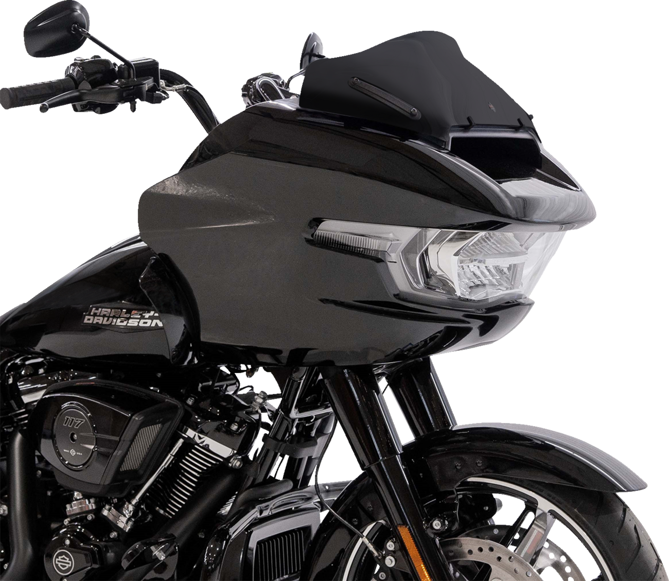 KLOCK WERKS Sport Flare* Windshield - 8" - Black - FLTR KWW-01-0708-B