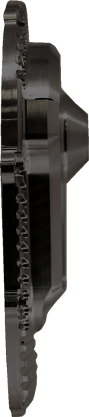 ALLOY ART Comp Cam Cover - Black - Finned - M8 M8CCC-2