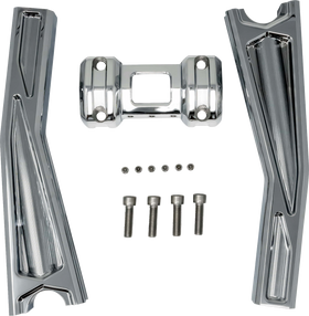 KODLIN USA Ascent Pro Risers - Pullback - 10" - Chrome KUS55134