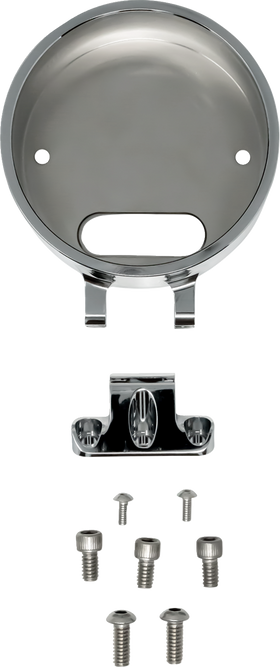 KODLIN USA Round Gauge Bezel - For Ascent Pro Riser - Chrome KUS55140