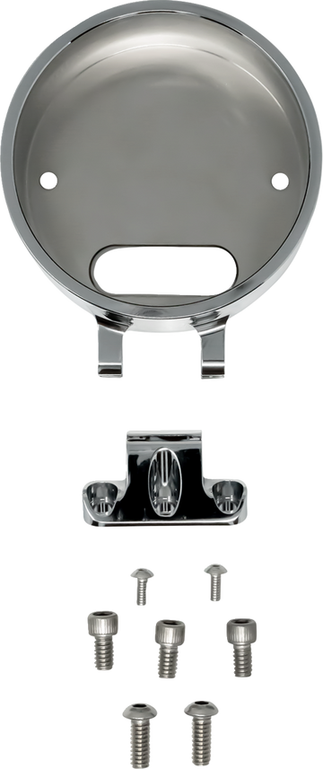 KODLIN USA Round Gauge Bezel - For Ascent Pro Riser - Chrome KUS55140