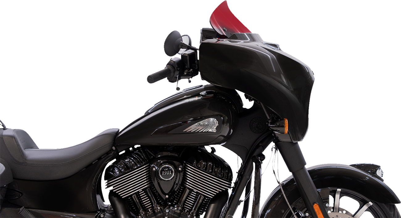 KLOCK WERKS Kolor Flare* Windshield - 10" - Red KWW-04-0636