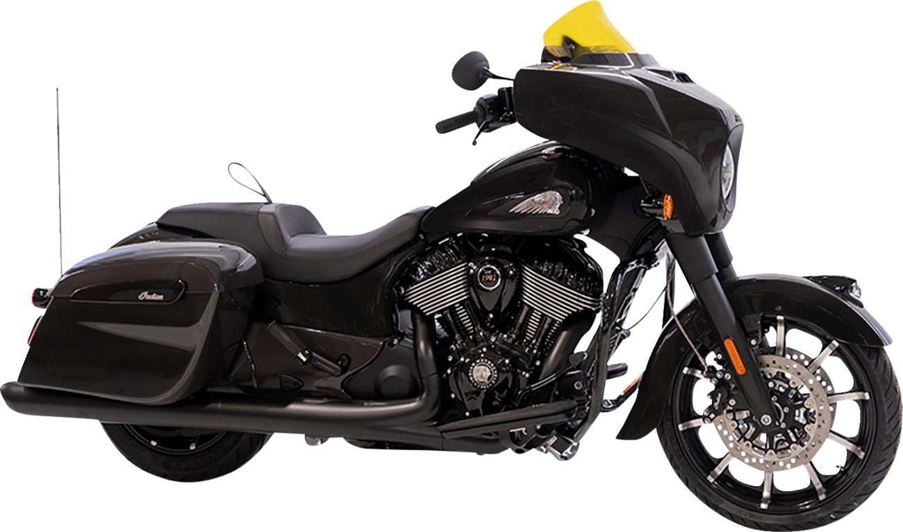 KLOCK WERKS Kolor Flare* Windshield - 10" - Yellow KWW-04-0638