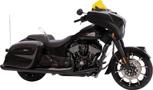 KLOCK WERKS Kolor Flare* Windshield - 10" - Yellow KWW-04-0638