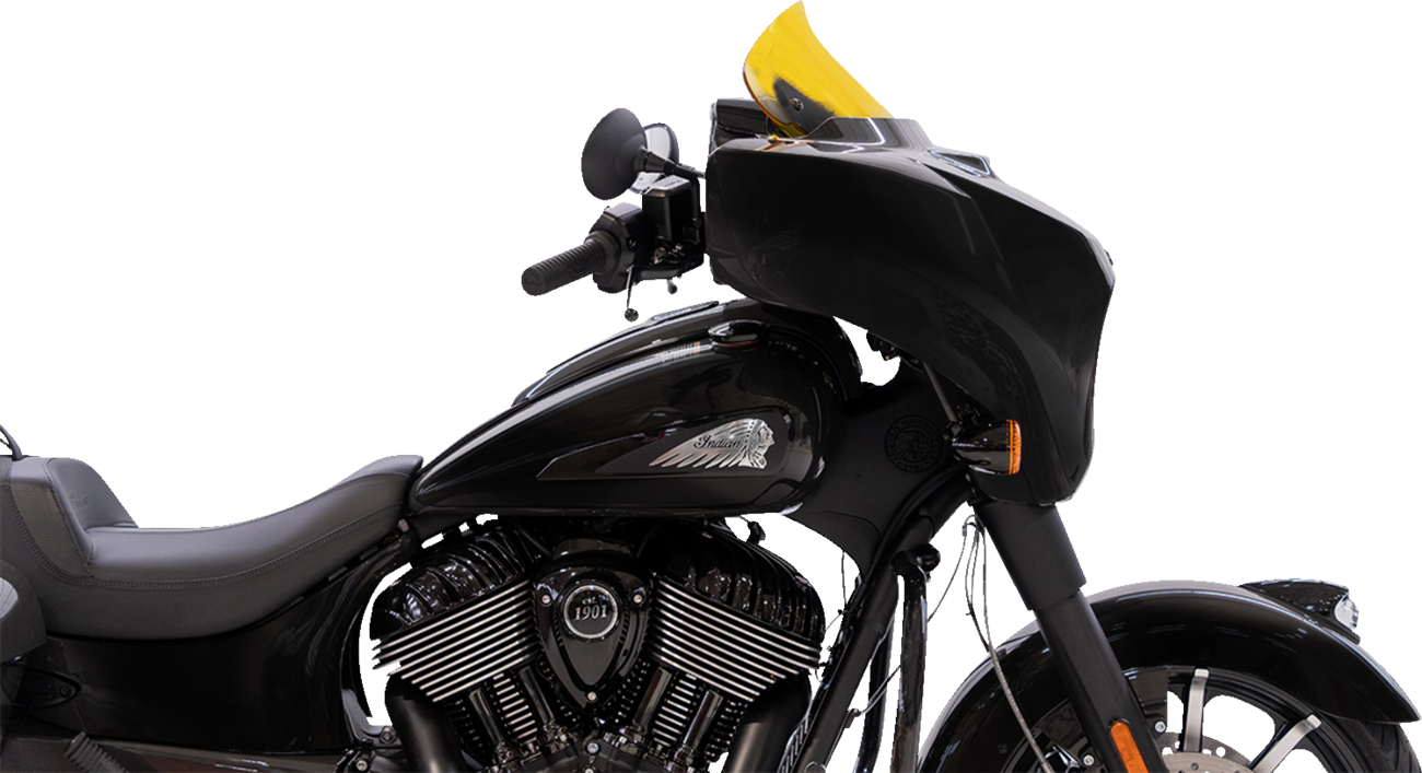 KLOCK WERKS Kolor Flare* Windshield - 10" - Yellow KWW-04-0638