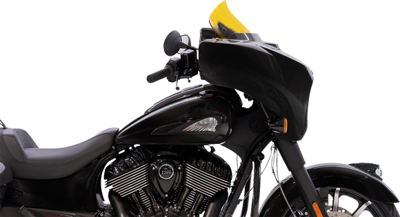 KLOCK WERKS Kolor Flare* Windshield - 10" - Yellow KWW-04-0638