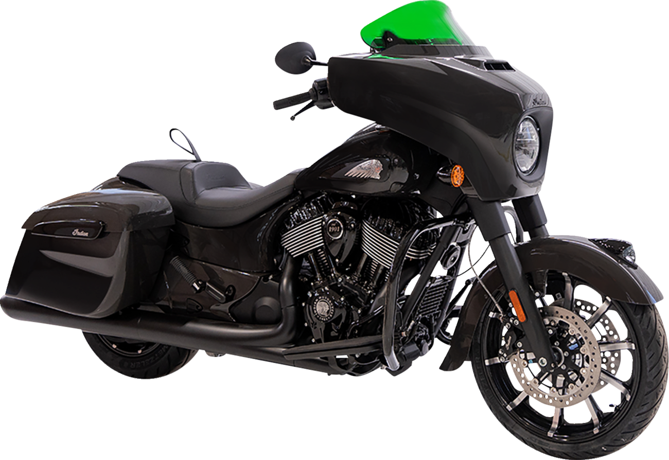 KLOCK WERKS Kolor Flare* Windshield - 10" - Green KWW-04-0639