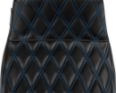 LE PERA Tailwhip Seat - Blue Double Diamond Stitch - FLH/FLT -'23-'25 LV-587DD-BE01