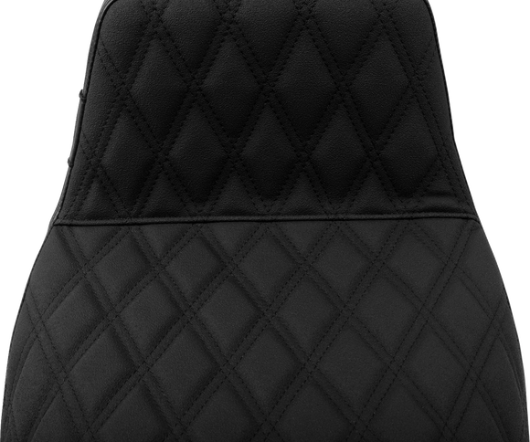LE PERA Kickflip Seat - Double Diamond Stitch w/ Gripp Tape - FLH/FLT '23-'25 LV-597DDGP