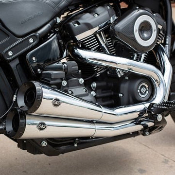 S&S Cycle - Grand National® 2-2 50 State Exhaust System for 2018-19 HD® Softail® Fat Bob® M8 Models - 0