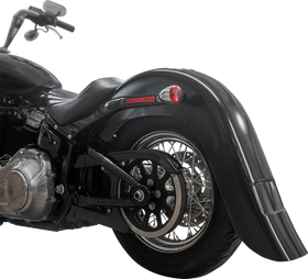 KLOCK WERKS Rear Fender - Vicla Frenched - 9" Extended Rear - Black KWF-02-0313