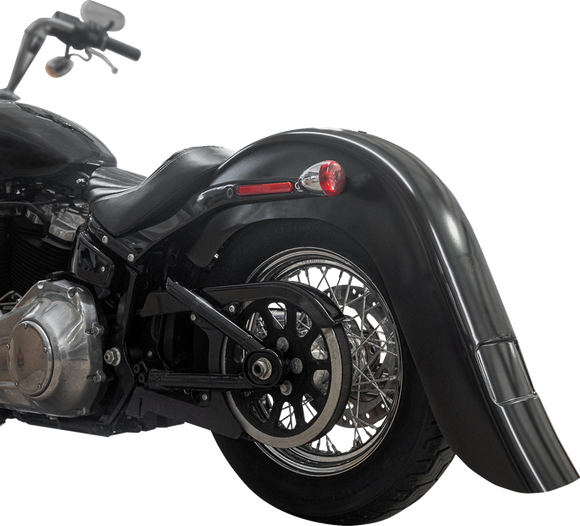 KLOCK WERKS Rear Fender - Vicla Frenched - 9" Extended Rear - Black KWF-02-0313