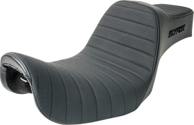 SLYFOX Highnoon Seat - Vinyl - Classic Stitch - Black Logo - Dyna '12-'16 4694A-slyfox