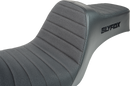 SLYFOX Highnoon Seat - Vinyl - Classic Stitch - Black Logo - Dyna '12-'16 4694A-slyfox
