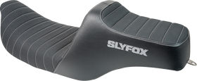 SLYFOX Highnoon Seat - Vinyl - Classic Stitch - Gray Logo - FL '97-'07 4702B-SlyFox