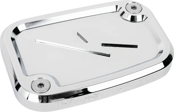 THRASHIN SUPPLY CO. Master Cylinder Cover - Brake - Front - Chrome TSC-3176-3