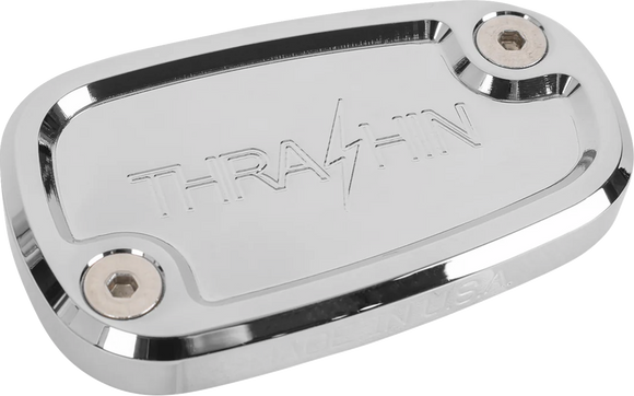 THRASHIN SUPPLY CO. Brake Reservoir Cap - Rear - Chrome - '18+ Softail TSC-3177-3