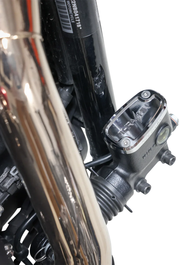 THRASHIN SUPPLY CO. Brake Reservoir Cap - Rear - Chrome - '18+ Softail TSC-3177-3
