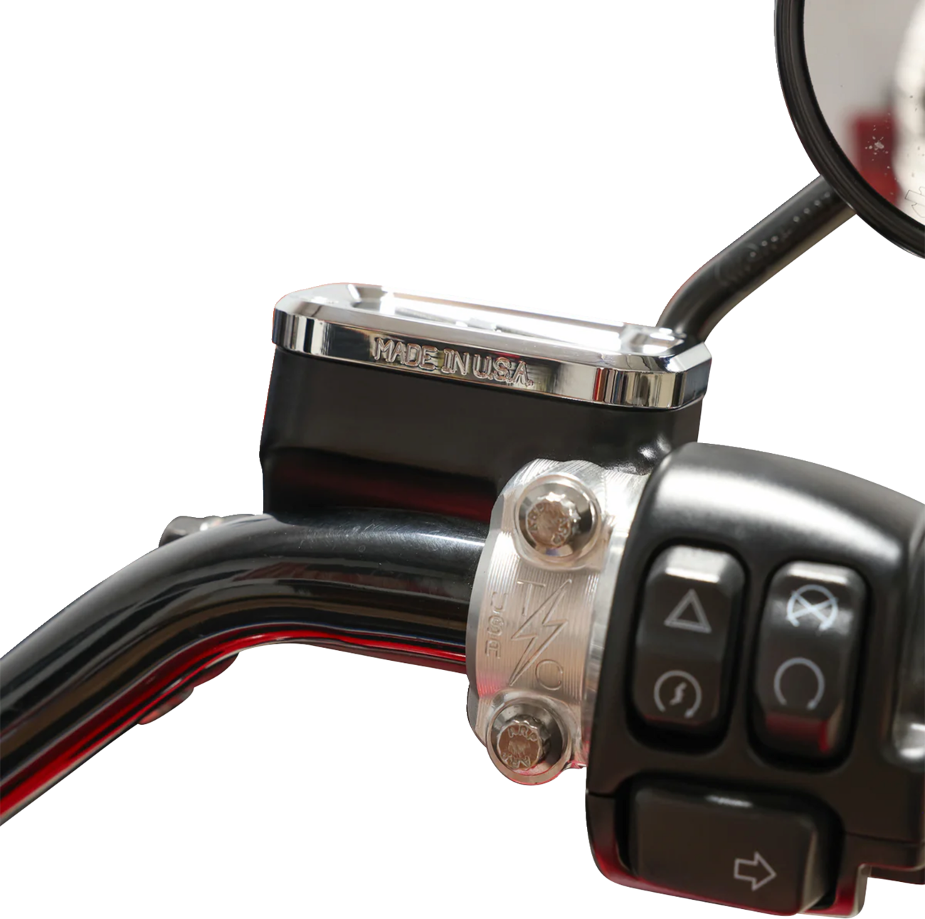 THRASHIN SUPPLY CO. Master Cylinder Cover - Brake - Front - Chrome TSC-3176-3