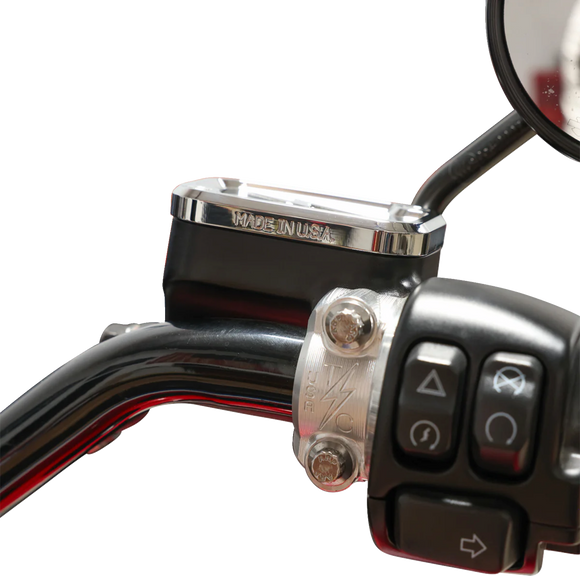 THRASHIN SUPPLY CO. Master Cylinder Cover - Brake - Front - Chrome TSC-3176-3