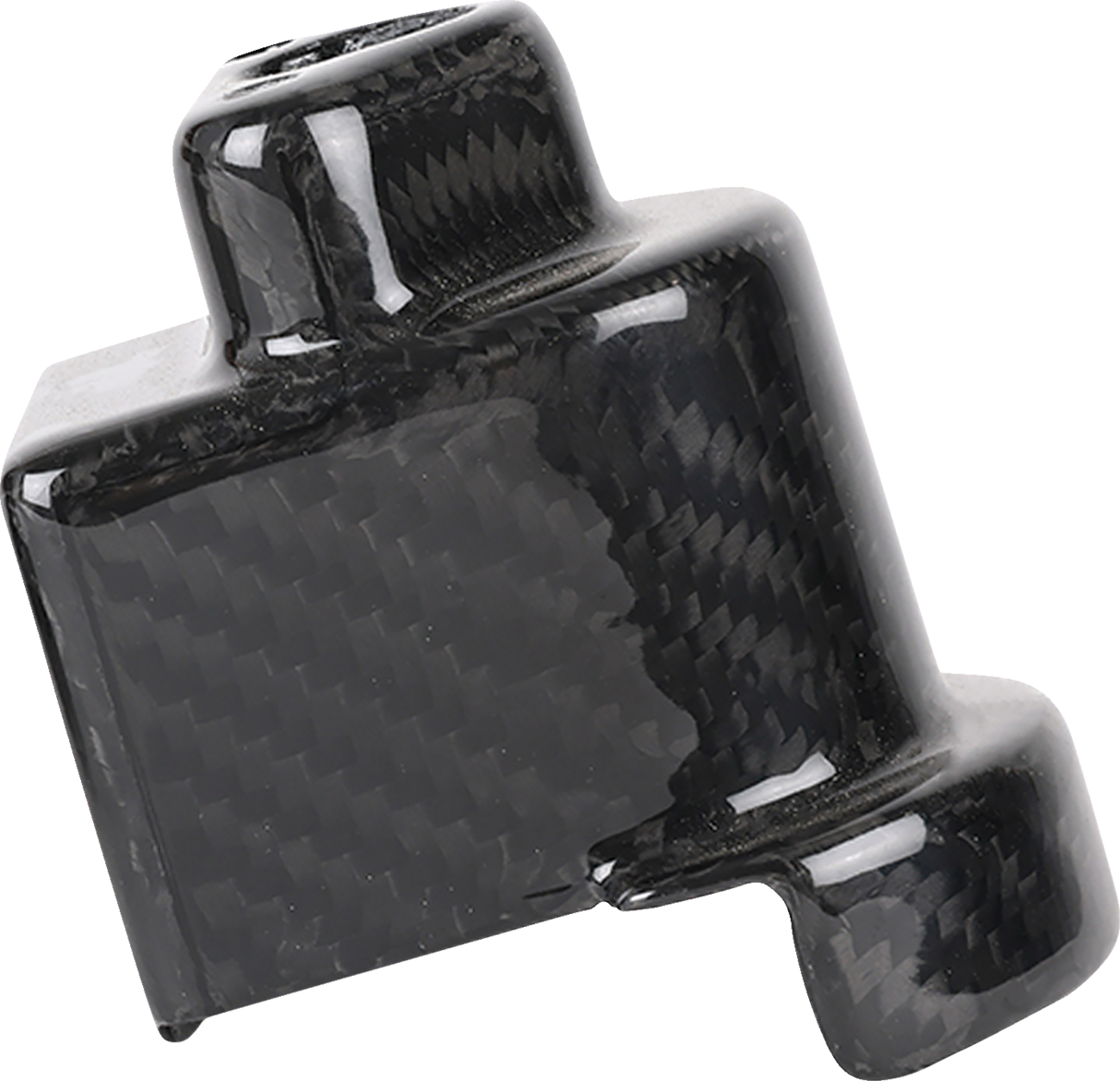 THRASHIN SUPPLY CO. Cover Steering Lock - Gloss Weave Carbon Fiber TSC-3033-0