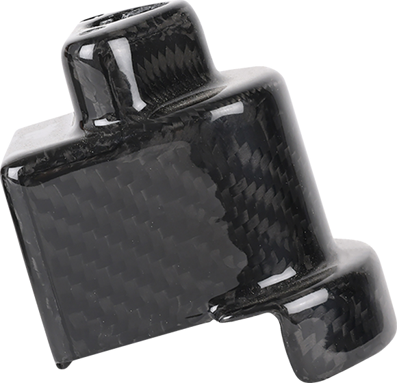 THRASHIN SUPPLY CO. Cover Steering Lock - Gloss Weave Carbon Fiber TSC-3033-0