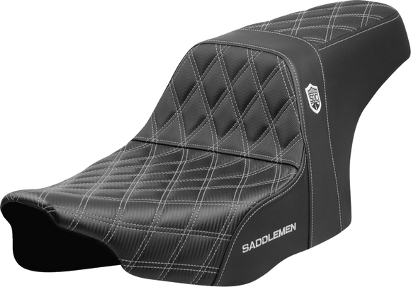 SADDLEMEN Pro Series SDC Performance Seat - Silver Stitching - w/o Backrest - FLT/FLH '23-'24 SC82307D5