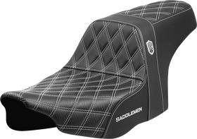SADDLEMEN Pro Series SDC Performance Seat - White Stitching - w/o Backrest - FLT/FLH '23-'24 SC82307D6