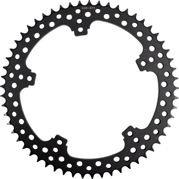 ARLEN NESS Rear Sprocket - Jagged - 57 Tooth - Black - FLT/FLH 300-204