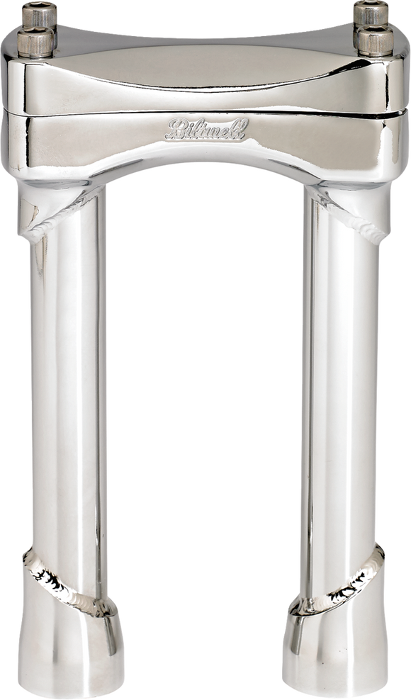 BILTWELL Murdock Handlebar Risers - 8" - Chrome 6403-105-08
