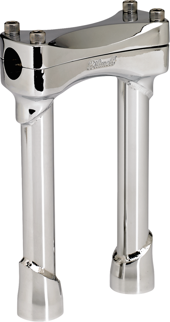 BILTWELL Murdock Handlebar Risers - 8" - Chrome 6403-105-08