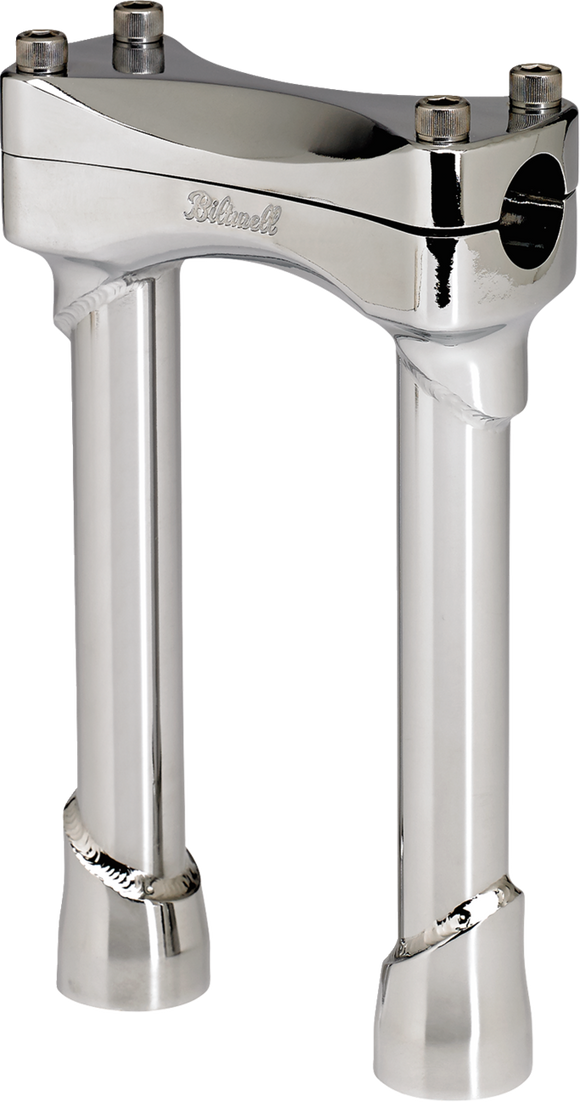 BILTWELL Murdock Handlebar Risers - 8" - Chrome 6403-105-08