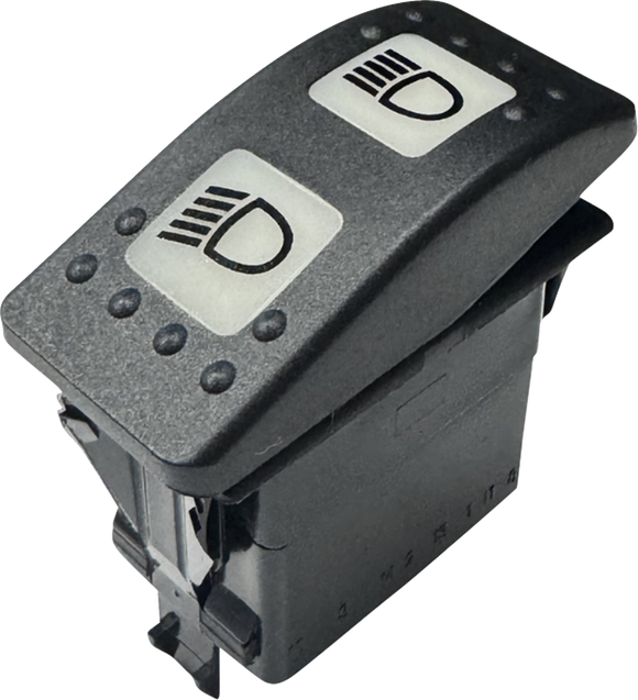 CUSTOM DYNAMICS Non-Interrupting 3-Position Lighted Rocker Switch - Shark Demon? 2 CD-OR-SWITCH