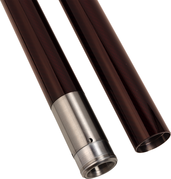 CUSTOM CYCLE ENGINEERING Fork Tubes - 49 mm - 23.75" - Deep Red 716100