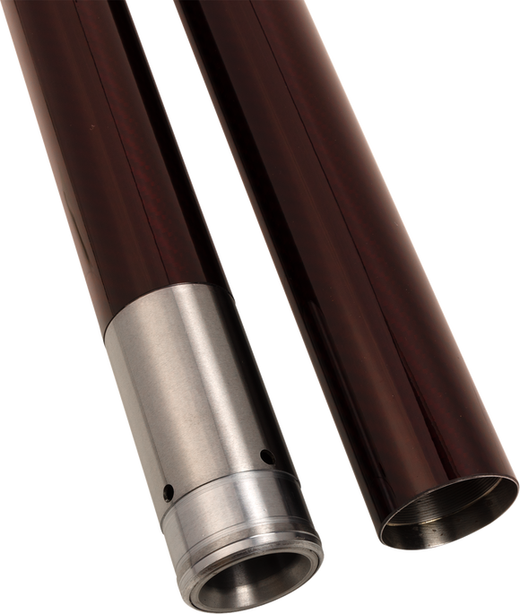 CUSTOM CYCLE ENGINEERING Fork Tubes - 49 mm - 23.875" - Deep Red 716103