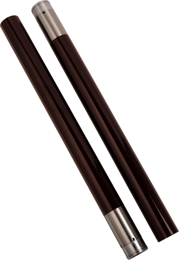 CUSTOM CYCLE ENGINEERING Fork Tubes - 49 mm - 23.75" - Deep Red 716100