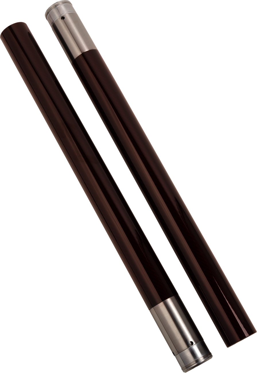 CUSTOM CYCLE ENGINEERING Fork Tubes - 49 mm - 23.75" - Deep Red 716100