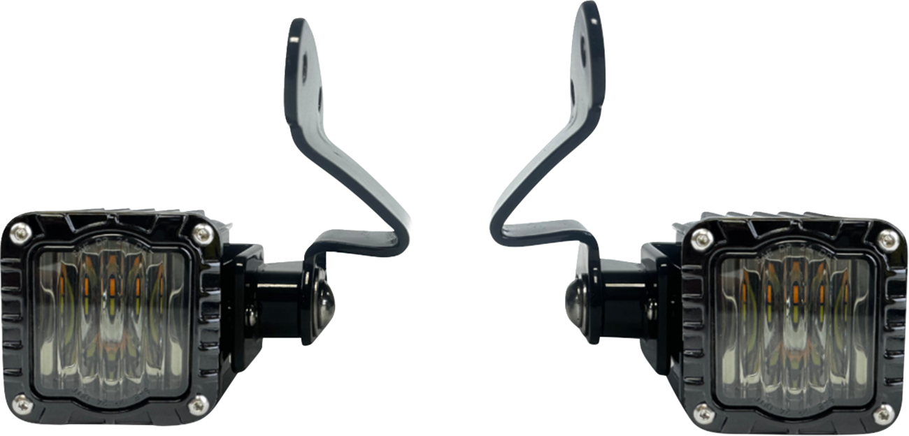 CUSTOM DYNAMICS Front Turn Signals - Shark Demon? - LED - Amber/White - Smoke SD-23RG-FT-AW?