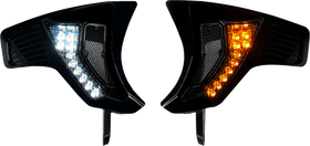 CUSTOM DYNAMICS Shark Demon? Turn Signal Vents - Smoke Lens SD-RG23-VTS-AW