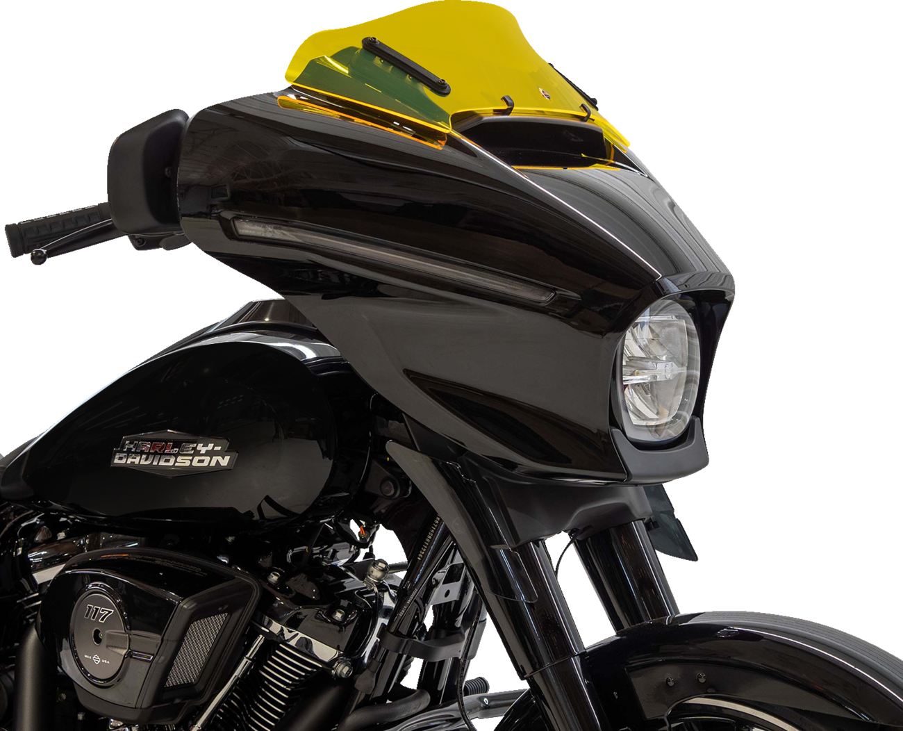 KLOCK WERKS Kolor Flare* Windshield - 6-1/2" - Yellow Ice - FLHX KWW-01-0738